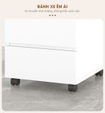 Tab Di Động 3 Ngăn TDD07.8 40x48x60 - Vân gỗ đậm