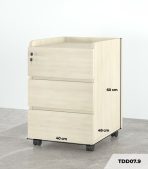 Tab Di Động 3 Ngăn TDD07.9 40x48x60 - Vân gỗ nhạt