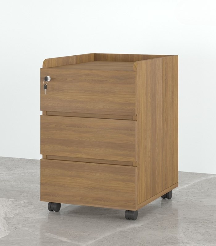 Tab Di Động 3 Ngăn TDD07.1 35x48x60 - Vân gỗ đậm