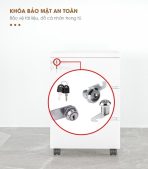 Tab Di Động 3 Ngăn TDD08.2 35x48x60 - Vân gỗ nhạt