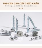 Tab Di Động 2 Ngăn TDD09.4 35x48x60 - Vân gỗ đậm + Trắng