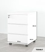 Tab Di Động 3 Ngăn TDD08.7 35x48x60 - Trắng