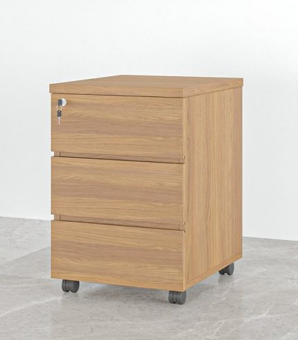 Tab Di Động 3 Ngăn TDD08.1 35x48x60 – Vân gỗ đậm