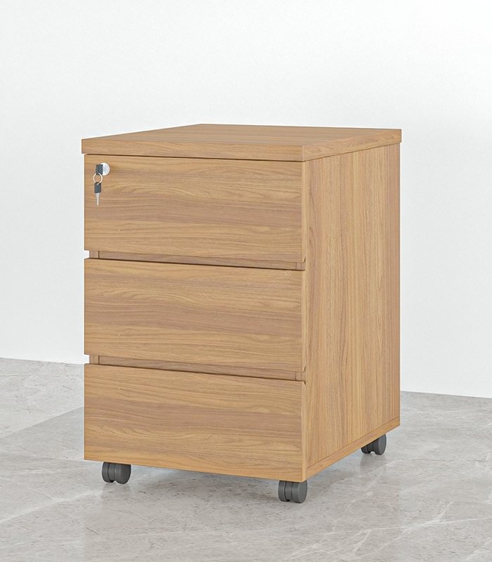 Tab Di Động 3 Ngăn TDD08.1 35x48x60 – Vân gỗ đậm