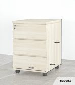 Tab Di Động 3 Ngăn TDD08.9 40x48x60 - Vân gỗ nhạt