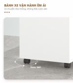 Tab Di Động 2 Ngăn TDD09.2 35x48x60 - Vân gỗ