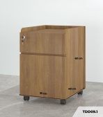 Tab Di Động 2 Ngăn TDD09.1 35x48x60 - Vân gỗ đậm