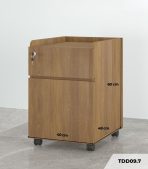 Tab Di Động 2 Ngăn TDD09.7 40x48x60 - Vân gỗ đậm