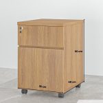 Tab Di Động 2 Ngăn TDD10.1 35x48x60 - Vân gỗ đậm