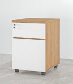 Tab Di Động 2 Ngăn TDD10.12 40x48x60 - Vân gỗ đậm + Trắng