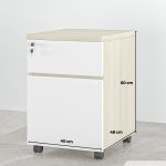 Tab Di Động 2 Ngăn TDD10.13 40x48x60 - Vân gỗ nhạt + Trắng