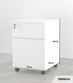 Tab Di Động 2 Ngăn TDD10.14 40x48x60 - Trắng