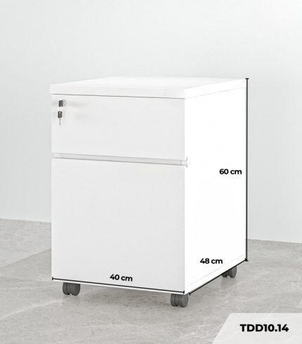 Tab Di Động 2 Ngăn TDD10.14 40x48x60 - Trắng