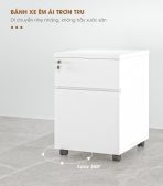 Tab Di Động 2 Ngăn TDD10.1 35x48x60 - Vân gỗ đậm