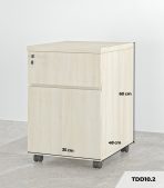 Tab Di Động 2 Ngăn TDD10.2 35x48x60 - Vân gỗ nhạt