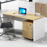 Bàn làm việc LBV81.8 120x60 - Vân gỗ nhạt kết hợp Trắng