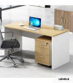 Bàn làm việc LBV81.8 120x60 - Vân gỗ nhạt kết hợp Trắng