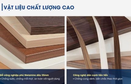 Cụm bàn làm việc 4 người LBV83.2 300x240 - Vân gỗ nhạt kết hợp Trắng