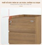 Tab Di Động TDD07.1 35x48x60 - Vân gỗ nhạt