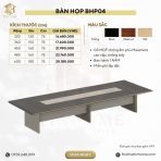 Bàn họp BHP04.5 600x180 - Vân gỗ kết hợp Ghi nhạt - Ảnh 5