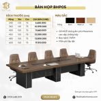 Bàn họp BHP05.1 240x120 - Vân gỗ đậm - Ảnh 4