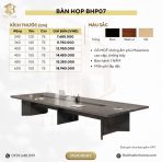 Bàn họp BHP07.1 240x120 - Vân gỗ kết hợp Đen - Ảnh 8