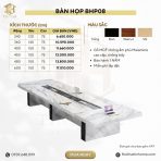 Bàn họp BHP08.3 400x150 - Trắng - Ảnh 3