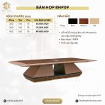 Bàn họp BHP09.1 320x160 - Vân gỗ đậm - Ảnh 3