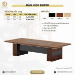 Bàn họp BHP10.2 280x120 - Vân gỗ đậm - Ảnh 4