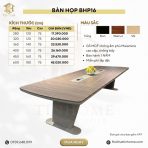 Bàn họp BHP16.5 450x160 - Vân gỗ nhạt - Ảnh 5