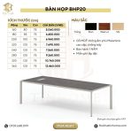 Bàn họp BHP20.4 220x120 - Vân gỗ - Ảnh 4