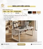 Bàn làm việc LBV06.3 120x60 - Trắng