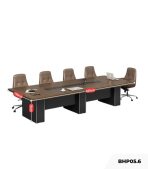Bàn họp BHP05.6 600x150 - Vân gỗ đậm