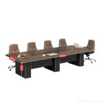 Bàn họp BHP05.6 600x150 - Vân gỗ đậm