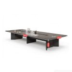 Bàn họp BHP07.1 240x120 - Vân gỗ kết hợp Đen