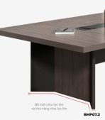 Bàn họp BHP07.3 400x150 - Vân gỗ kết hợp Đen