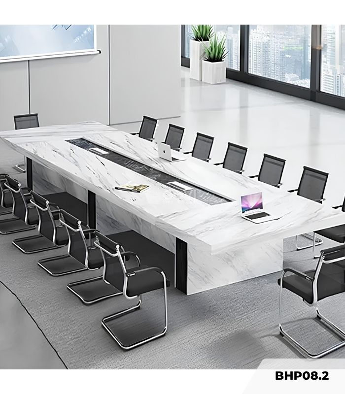 Bàn họp BHP08.2 360x140 - Trắng