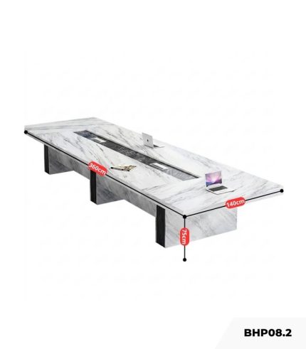 Bàn họp BHP08.2 360x140 - Trắng