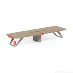 Bàn họp BHP11.2 360x120 - Vân gỗ nhạt