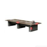 Bàn họp BHP12.1 240x120 - Vân gỗ đậm