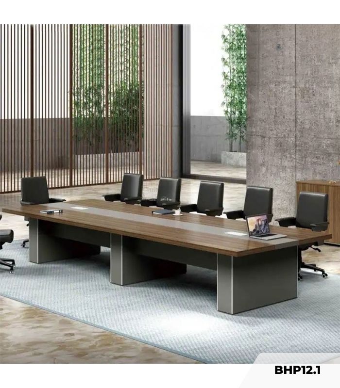 Bàn họp BHP12.1 240x120 - Vân gỗ đậm