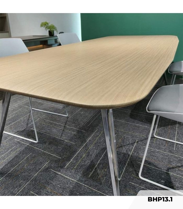 Bàn họp BHP13.1 160x88 - Vân gỗ nhạt