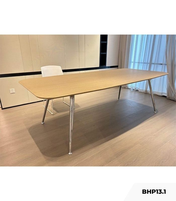 Bàn họp BHP13.1 160x88 - Vân gỗ nhạt