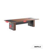 Bàn họp BHP14.3 400x150 - Vân gỗ kết hợp Ghi