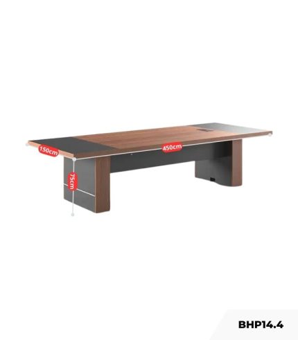 Bàn họp BHP14.4 450x150 - Vân gỗ kết hợp Ghi