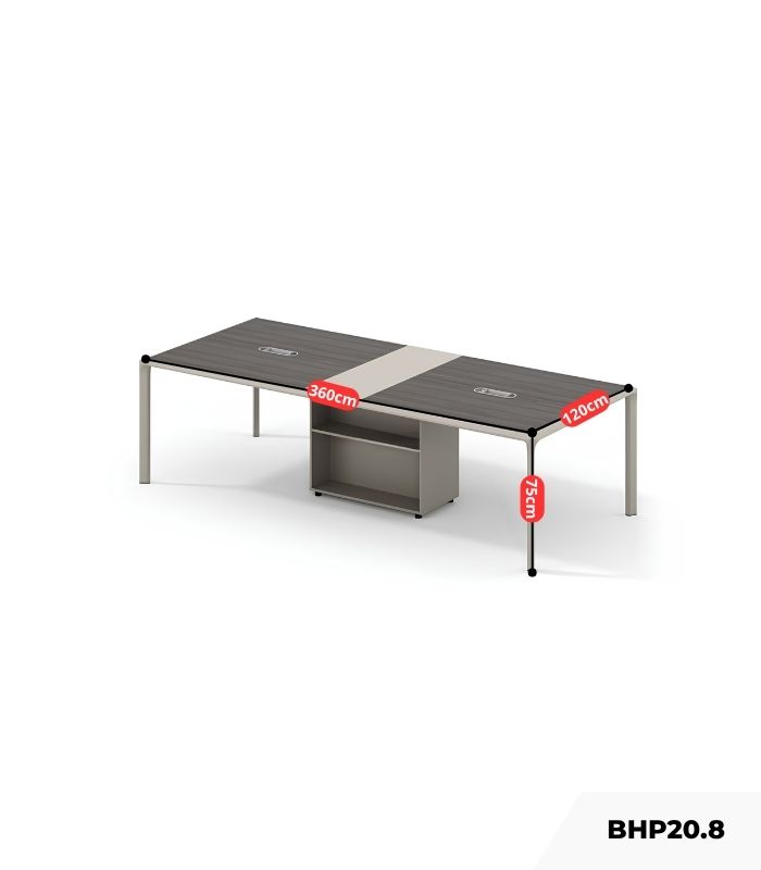 Bàn họp BHP20.8 360x120 - Vân gỗ