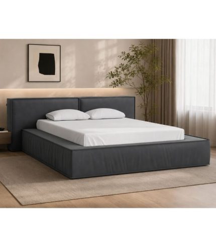 Giường Clifton Nhung 200 Danel Grafit
