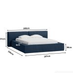 Giường Clifton Nhung 200 Ultra Midnight