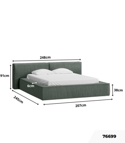Giường Clifton Nhung 200 Ultra Olivia