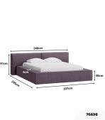 Giường Clifton Nhung 200 Ultra Plum